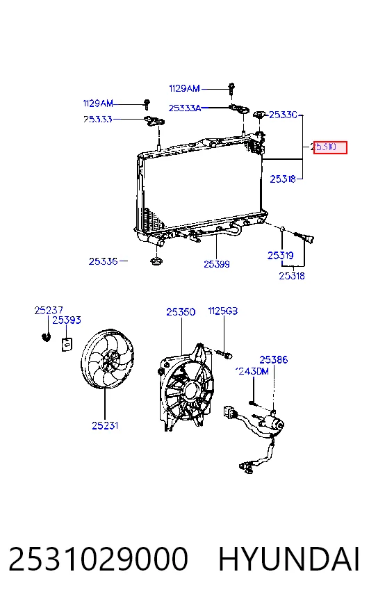 Comprar Radiador de refrigeración del motor Hyundai Coupe I RD a bajo precio