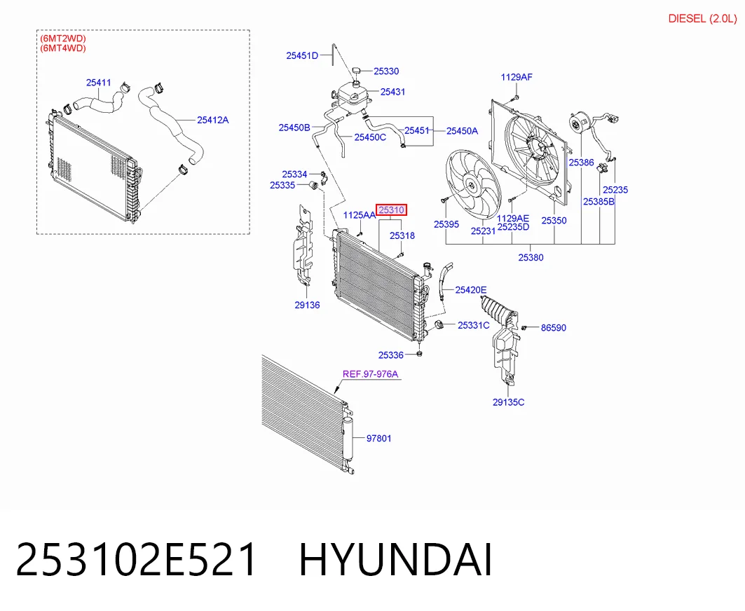 253102E521 Hyundai/Kia