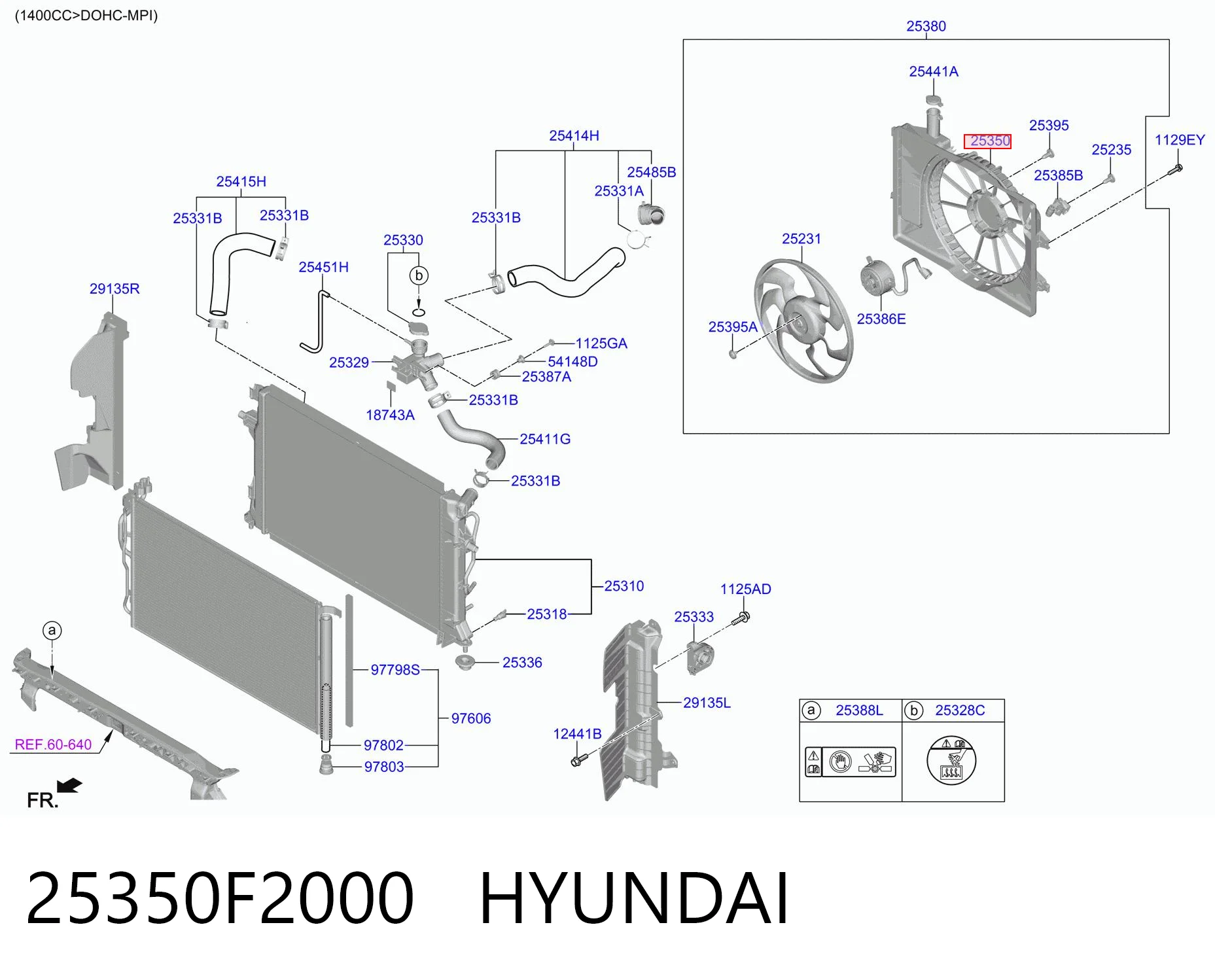 25350F2000 Hyundai/Kia Radiador