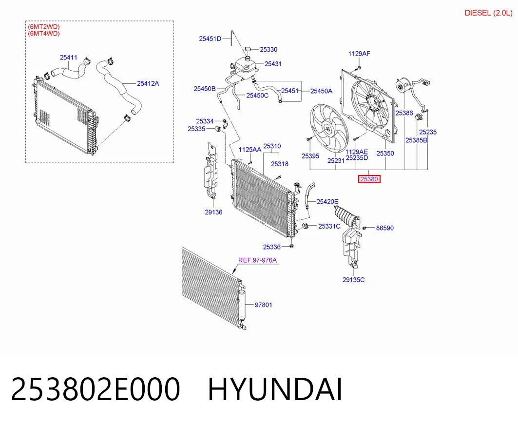 253802E000 Hyundai/Kia