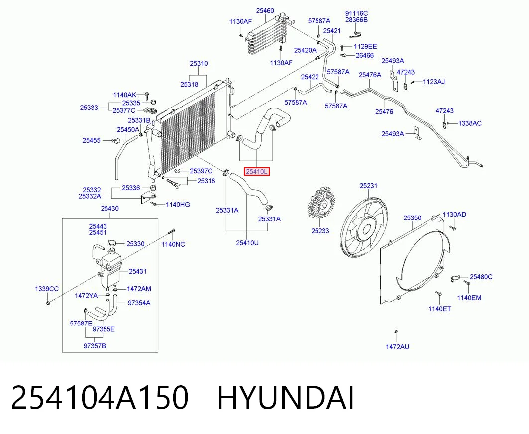 254104A150 Hyundai/Kia
