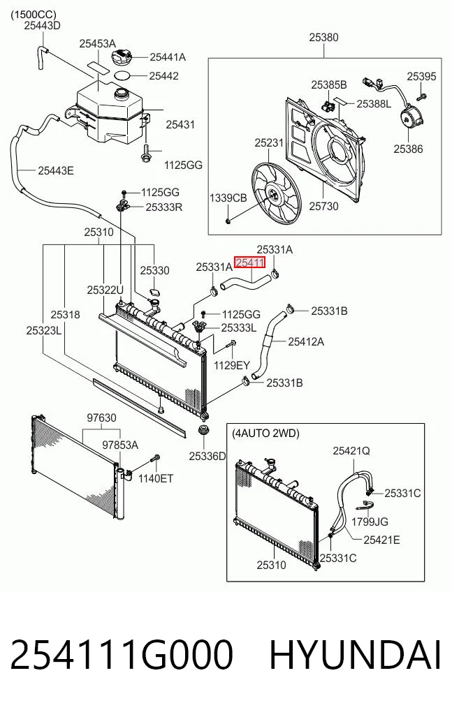 254111G000 Hyundai/Kia