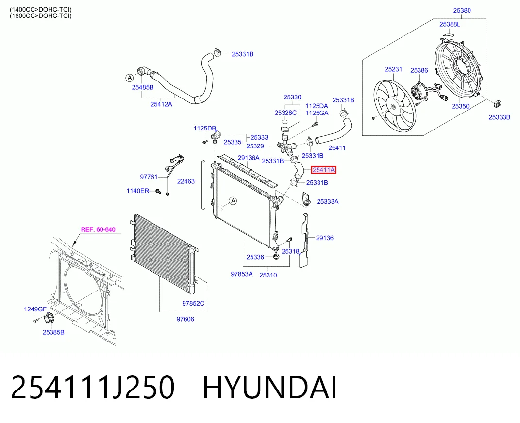 254111J250 Hyundai/Kia