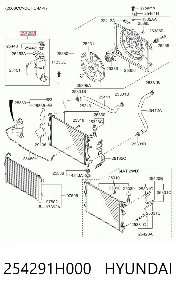 254291H000 Hyundai/Kia