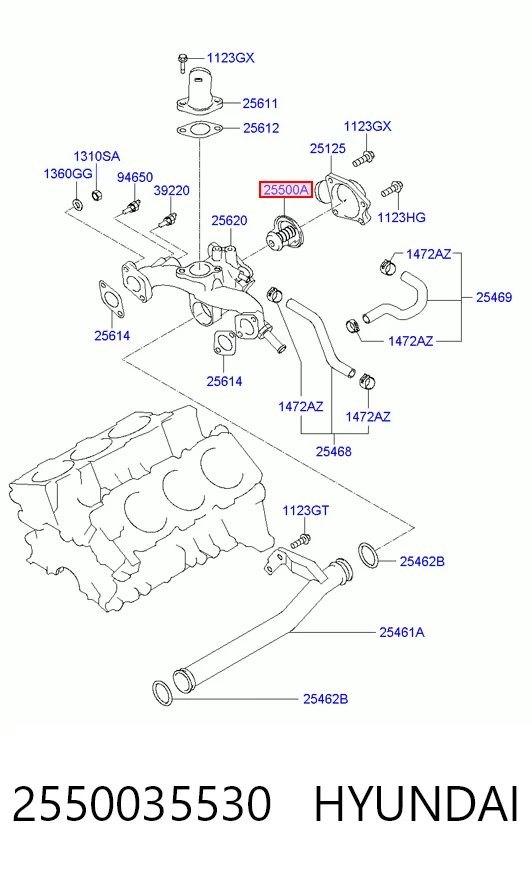 Termostato refrigerante Santa Fe IV SUV (2018-2023) original desde 13,83 €