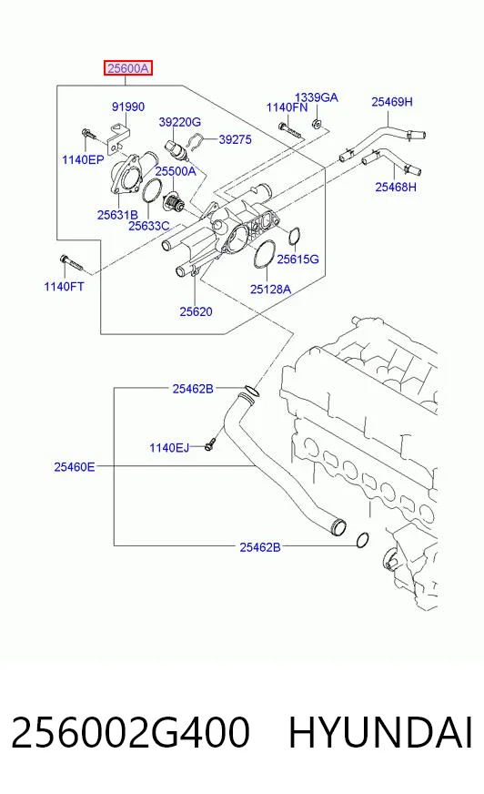 Carcasa del termostato KIA Sportage III SUV (SL) (2009 - 2017) precio, desde 55,86 EUR