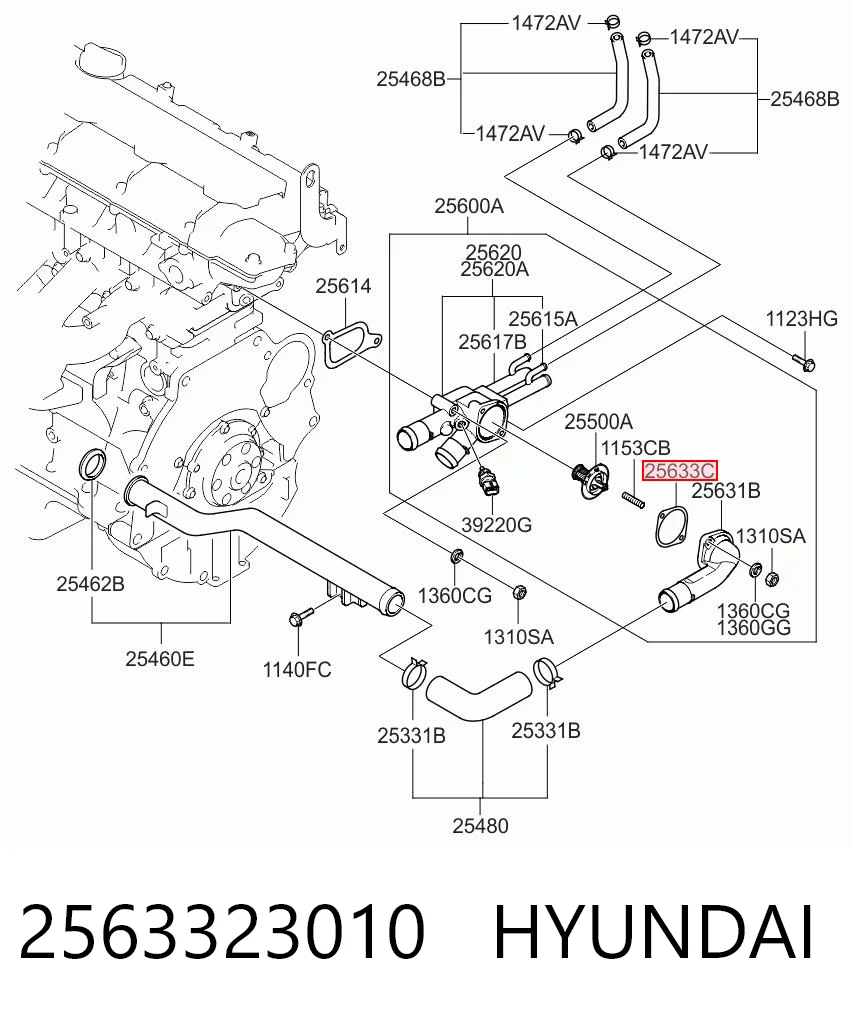 2563323010 Hyundai/Kia