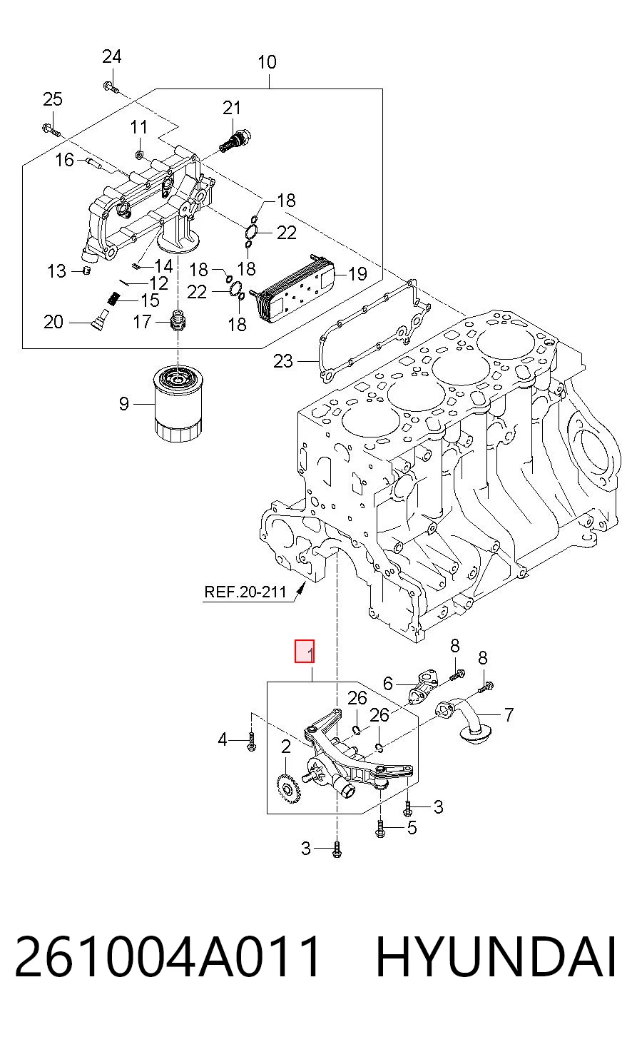 261004A011 Hyundai/Kia