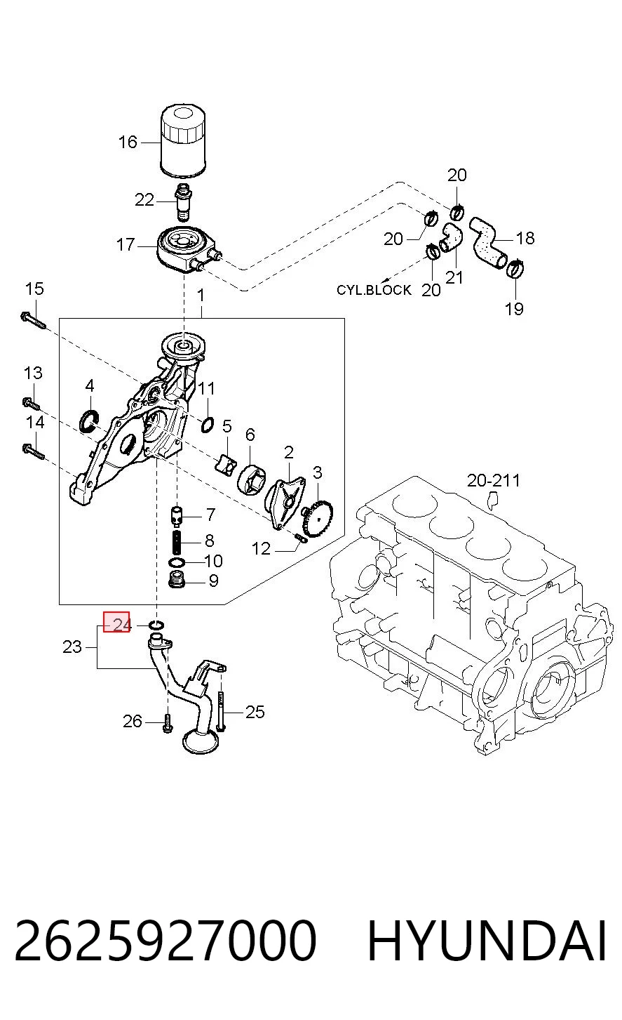 2625927000 Hyundai/Kia