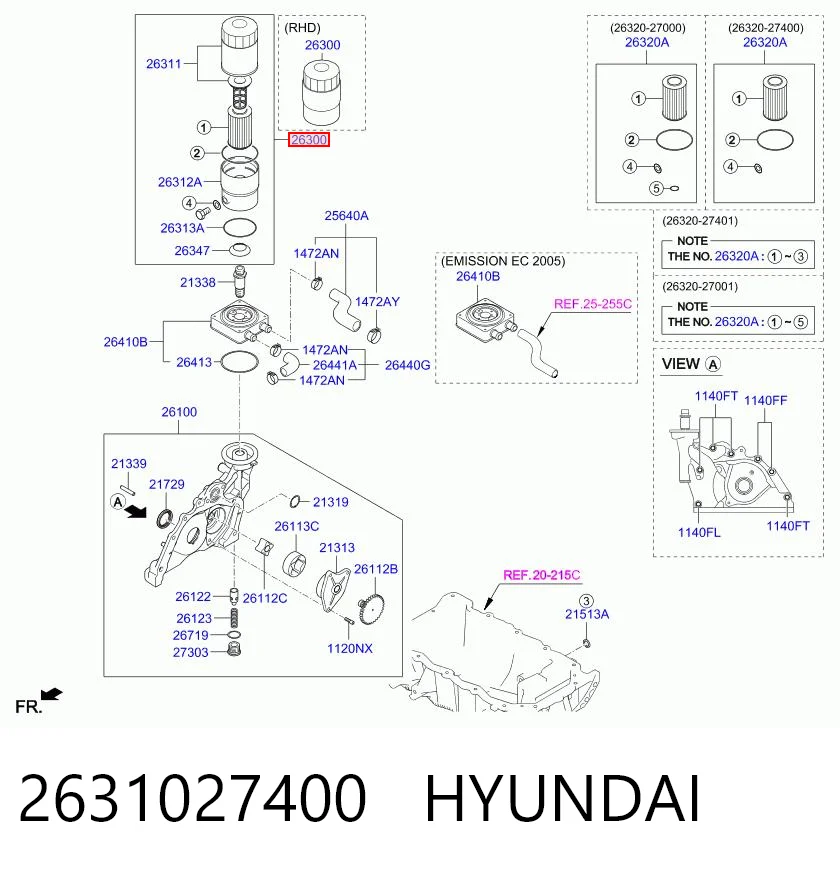 2631027400 Hyundai/Kia