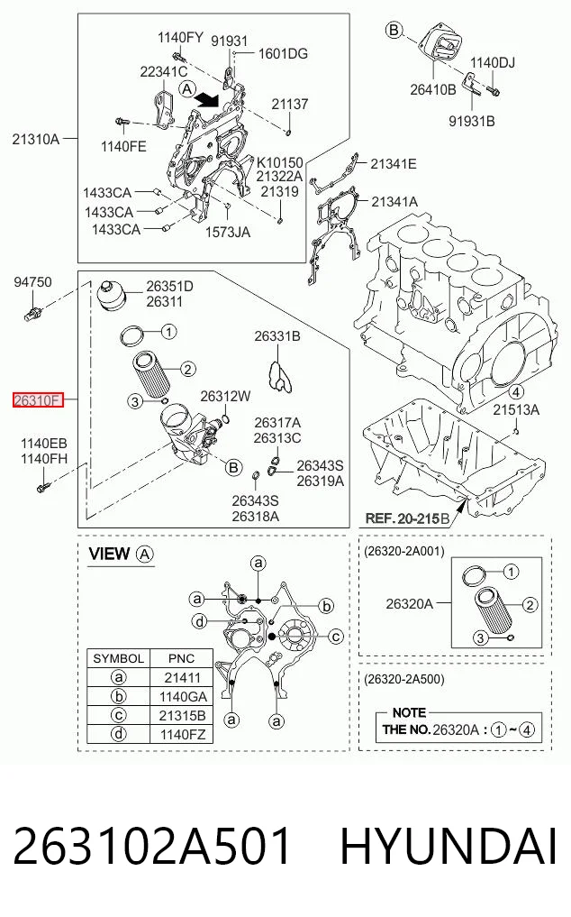 263102A501 Hyundai/Kia