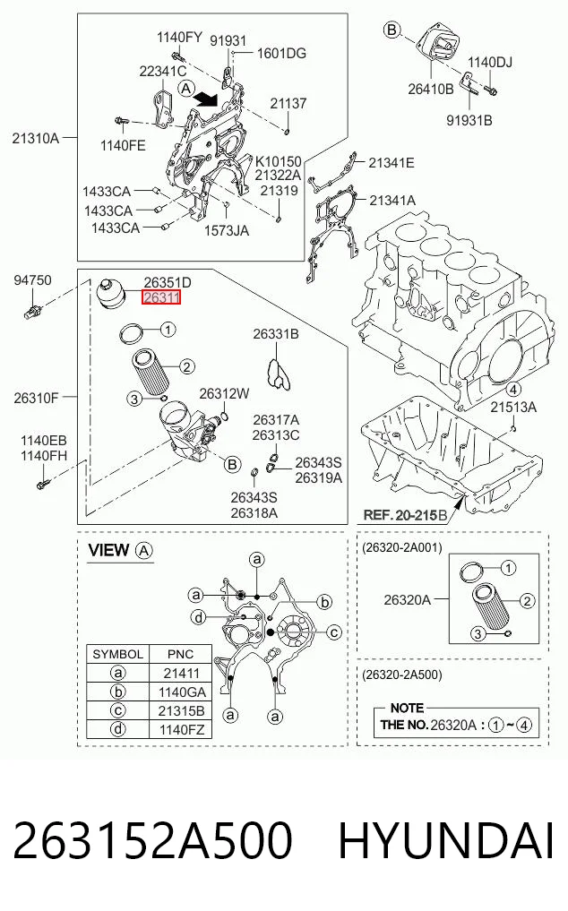 263152A500 Hyundai/Kia