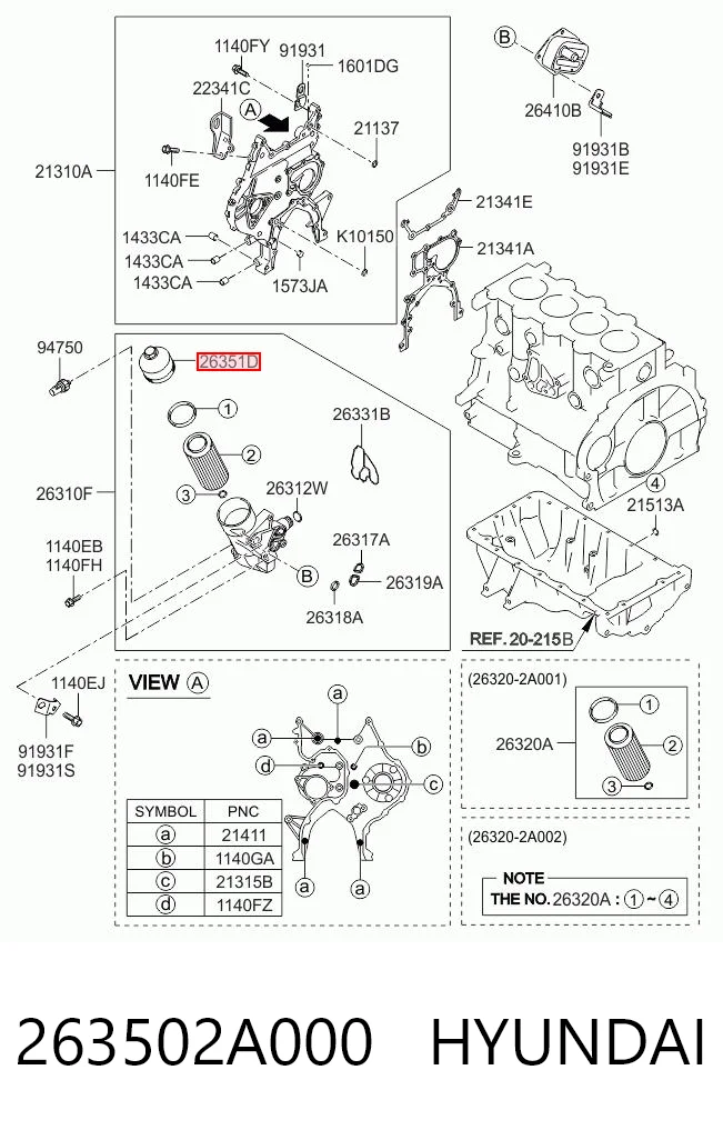 263502A000 Hyundai/Kia