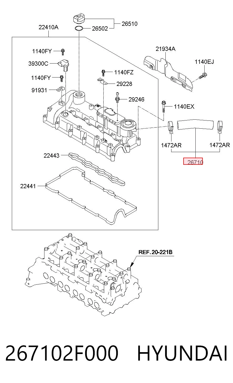 267102F000 Hyundai/Kia