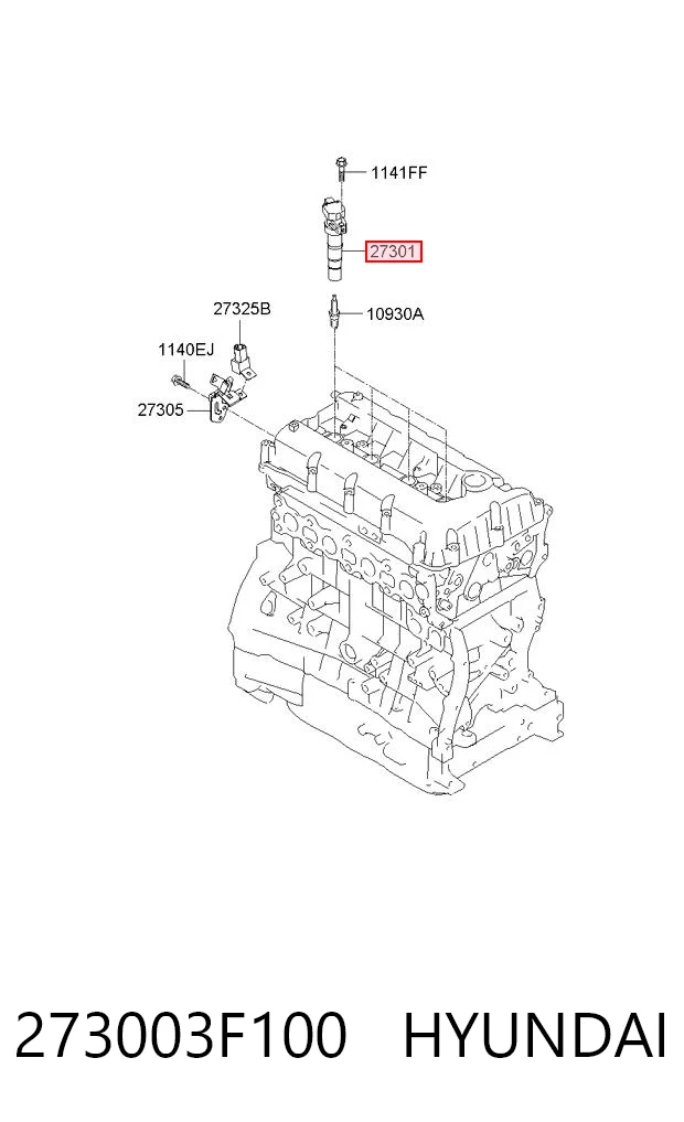 273003F100 Hyundai/Kia Bobina de ignición
