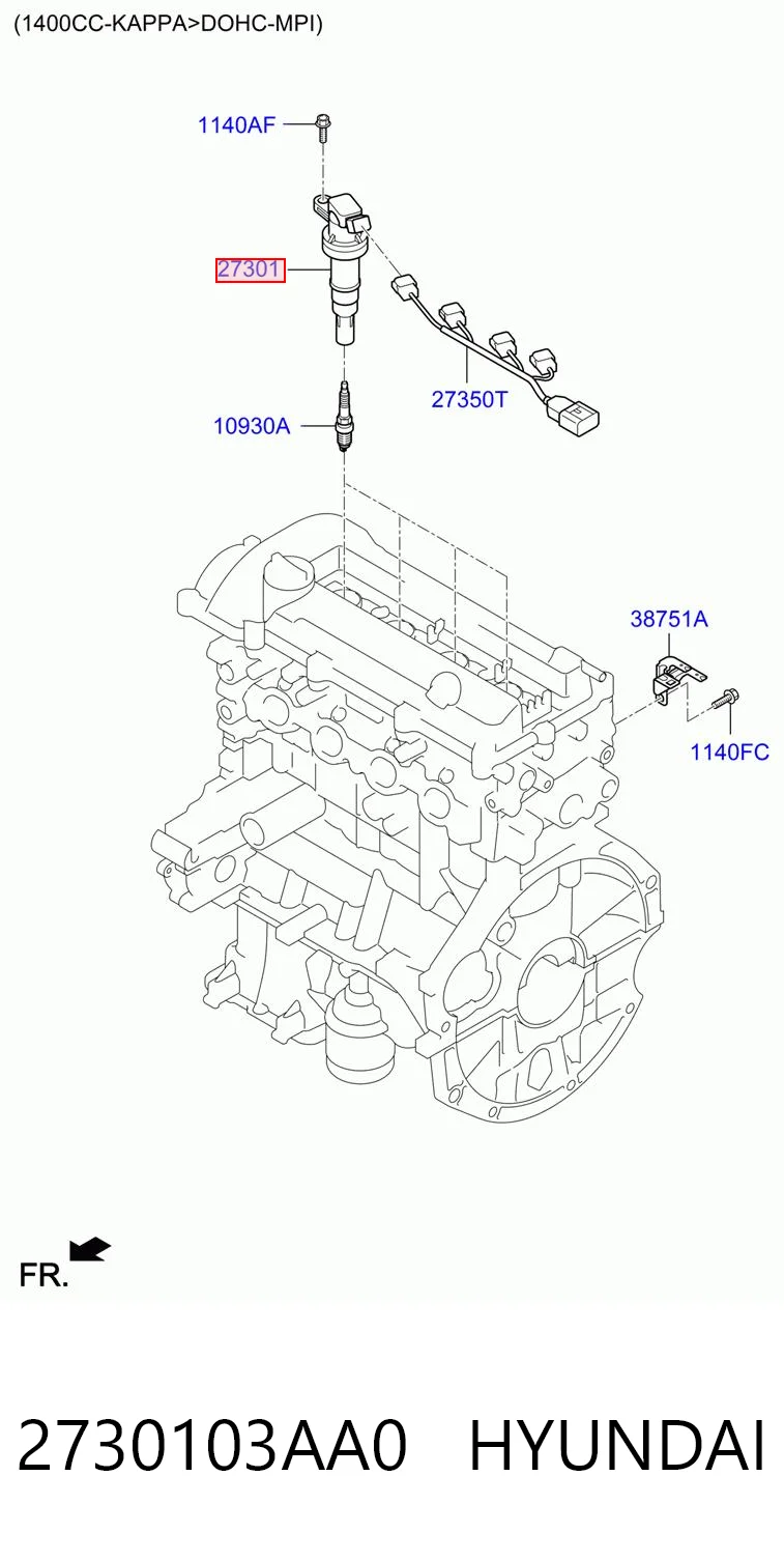 2730103AA0 Hyundai/Kia Bobina de ignición