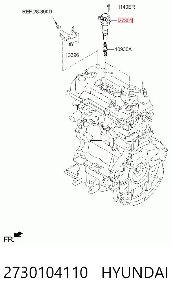 2730104110 Hyundai/Kia Bobina de ignición