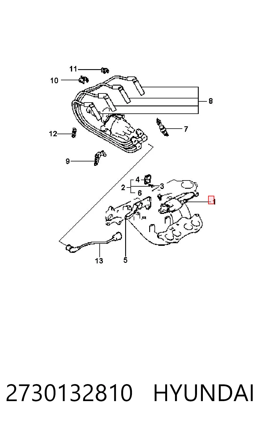 Bobina de encendido 2730132810 HYUNDAI