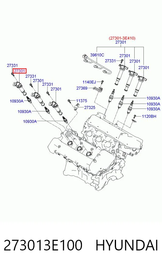 273013E100 Hyundai/Kia Bobina de ignición