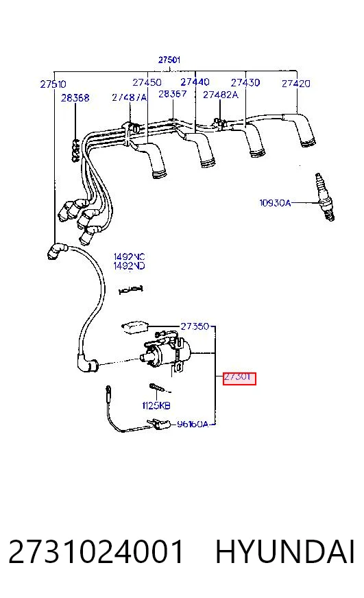 Bobina de encendido 2731024001 HYUNDAI