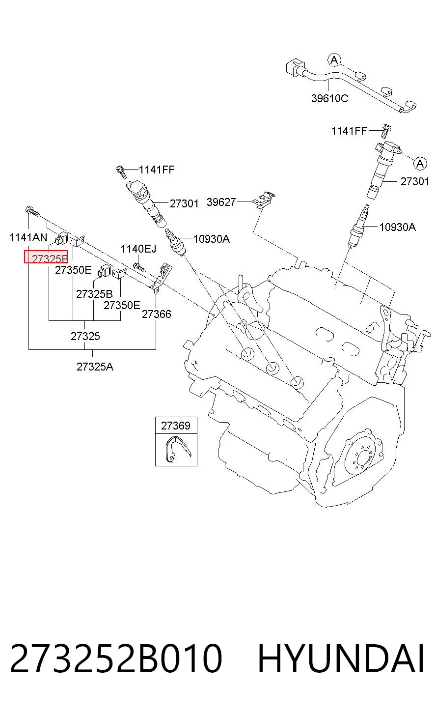 273252B010 Hyundai/Kia Distribuidor de encendido
