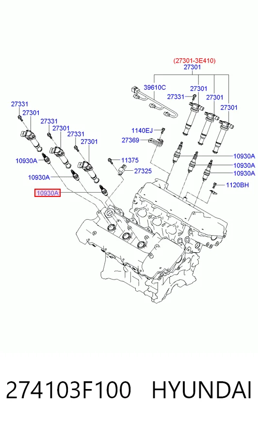 274103F100 Hyundai/Kia Bujía de ignición