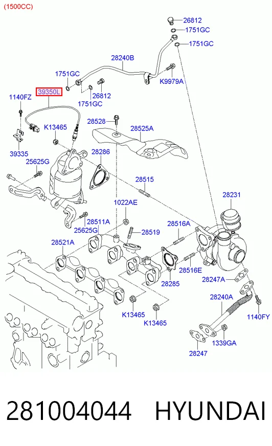 Sonda de oxígeno Hyundai Sonata V sedán (NF) (2007 - 2010) precio, desde 39,20 EUR