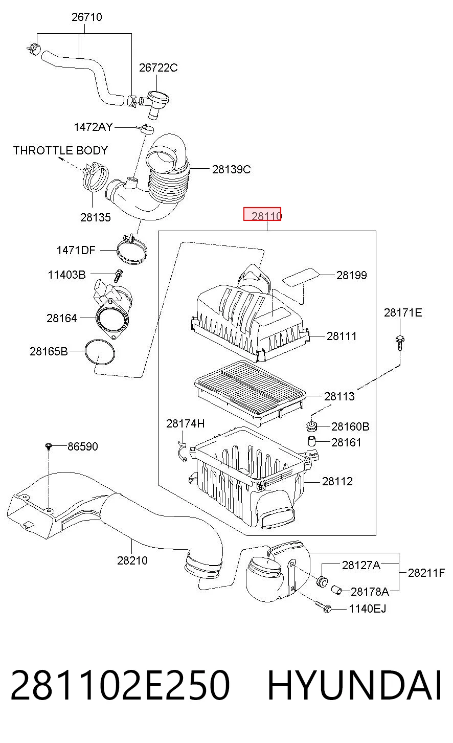 281102E250 Hyundai/Kia