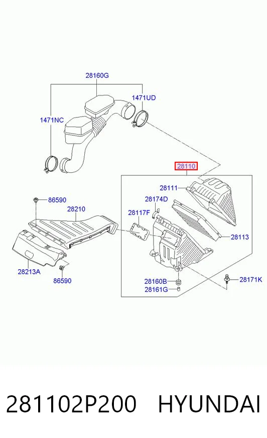 281102P200 Hyundai/Kia