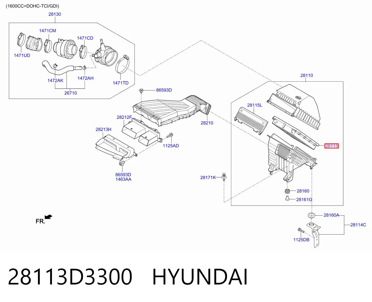 28113D3300 Hyundai/Kia