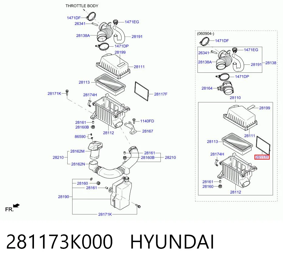 281173K000 Hyundai/Kia 