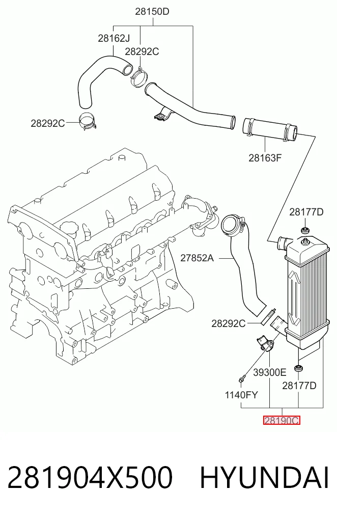 Comprar Intercooler KIA Carnival III VQ a bajo precio