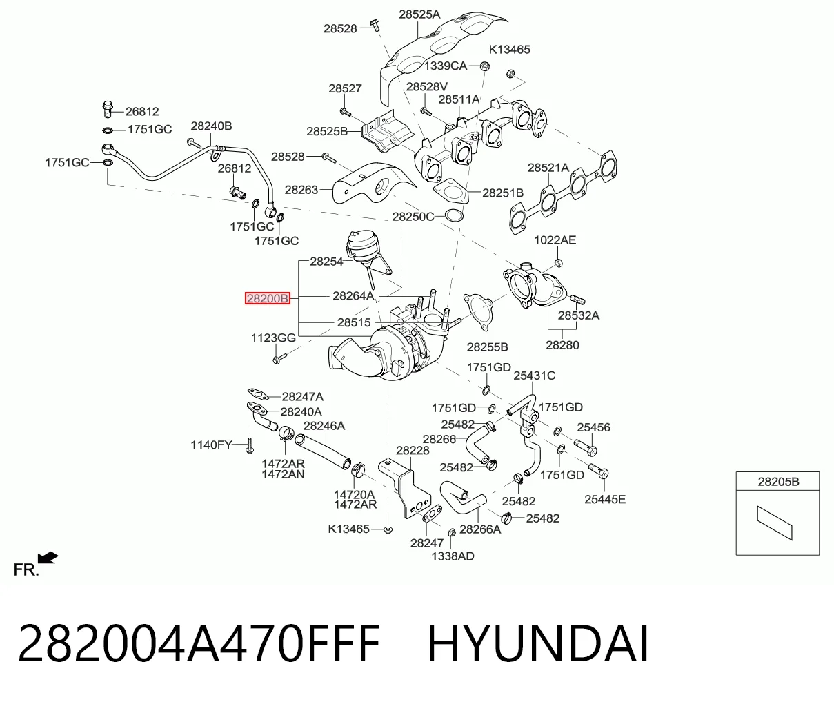 282004A470FFF Hyundai/Kia