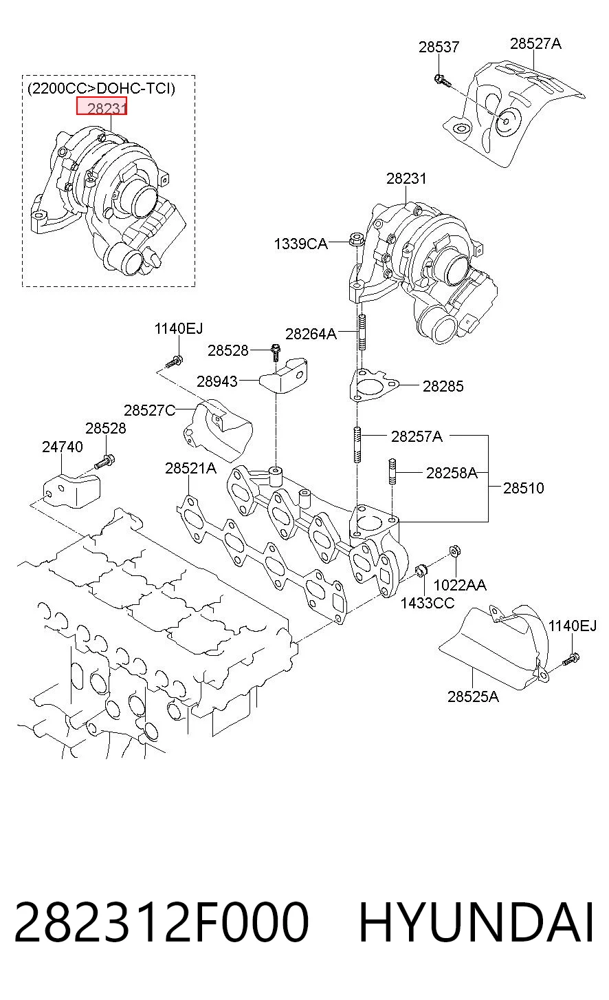 Turbocompresor Hyundai Tucson II SUV (TM) (2010 - 2015) precio, desde 508,20 EUR