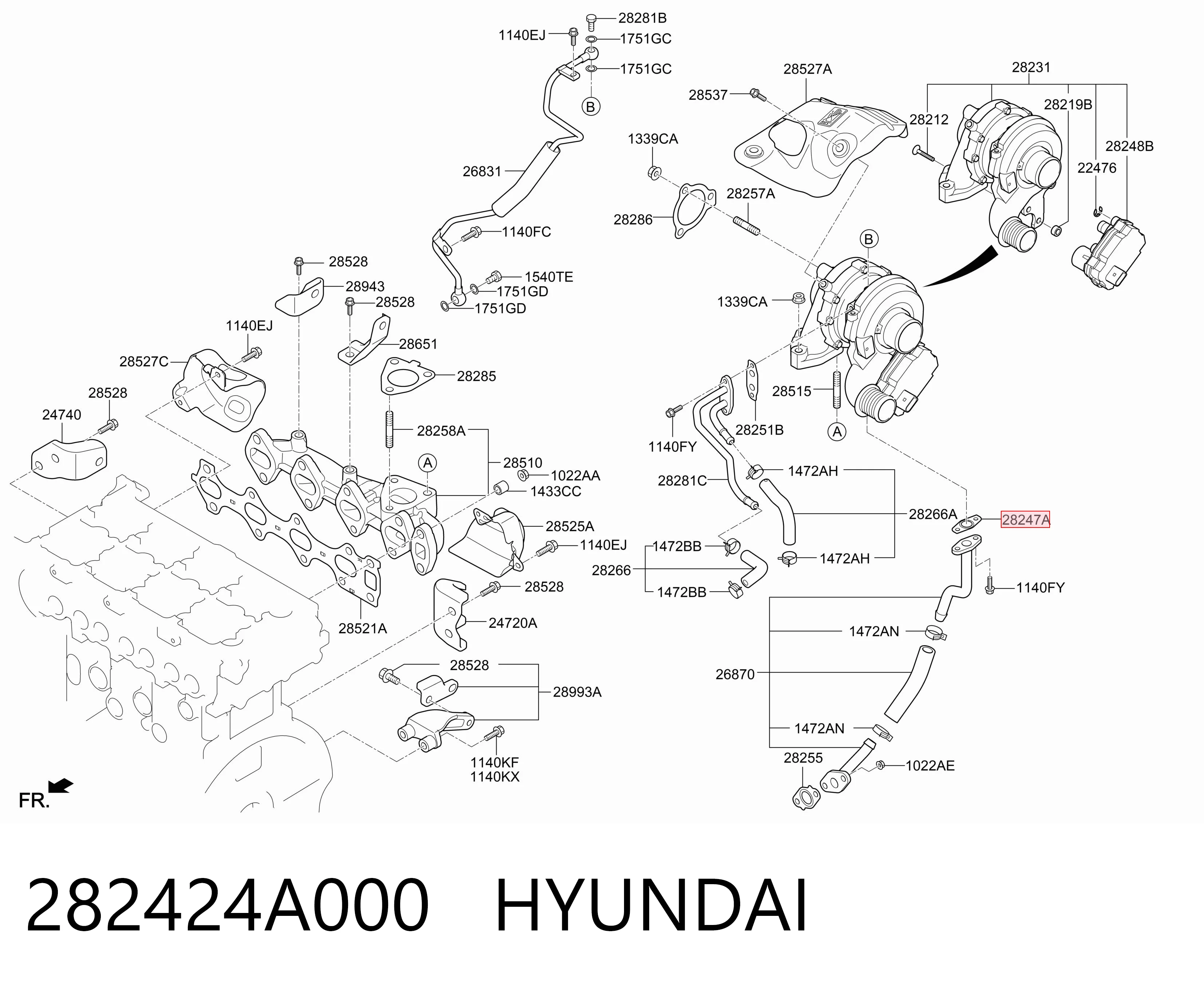 282424A000 Hyundai/Kia