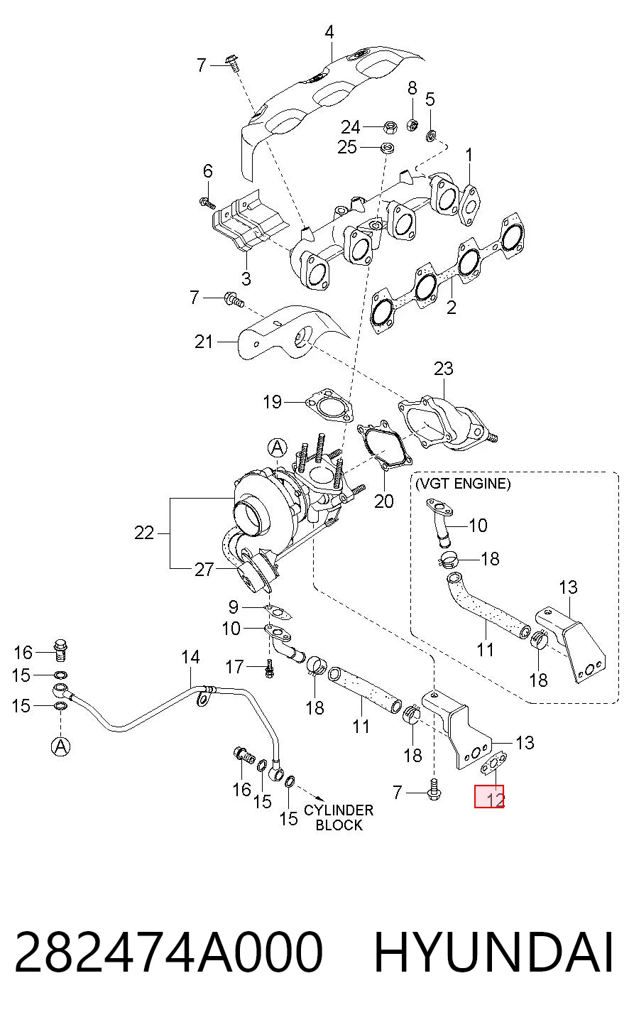 282474A000 Hyundai/Kia