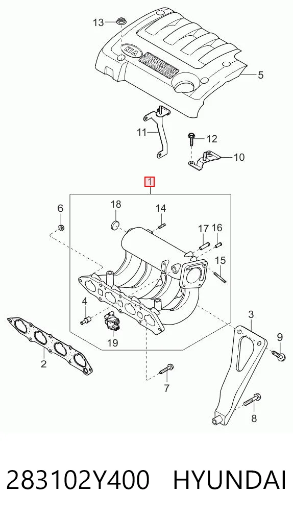 Comprar Colector de admisión KIA Carens  FJ a bajo precio