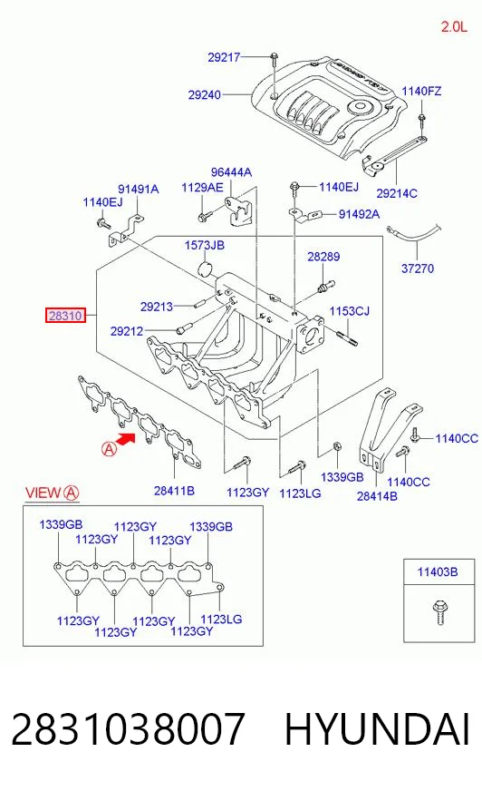 Colectores de admisión para Hyundai Sonata IV EU4