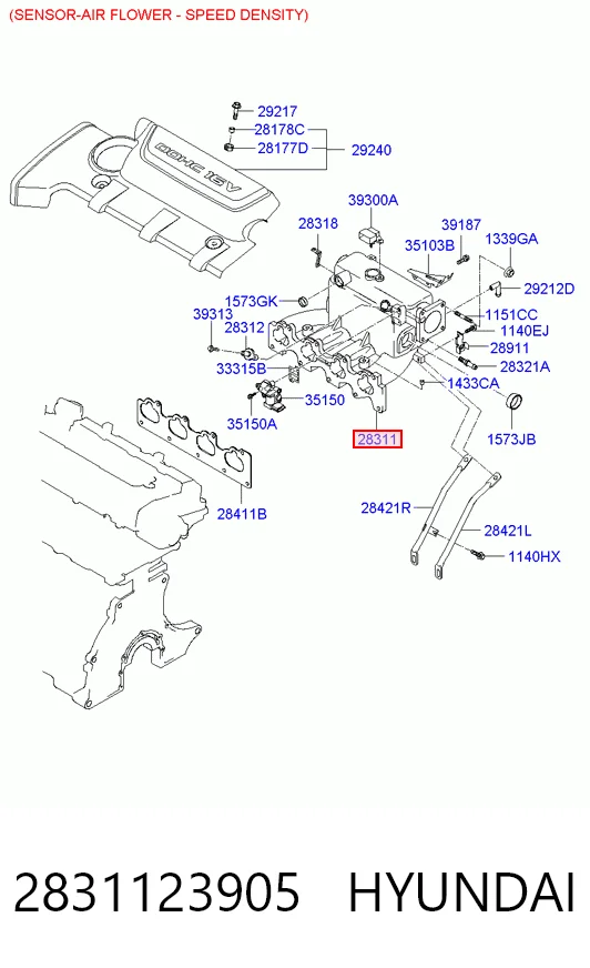 Comprar Colector de admisión Hyundai Tucson I JM a bajo precio