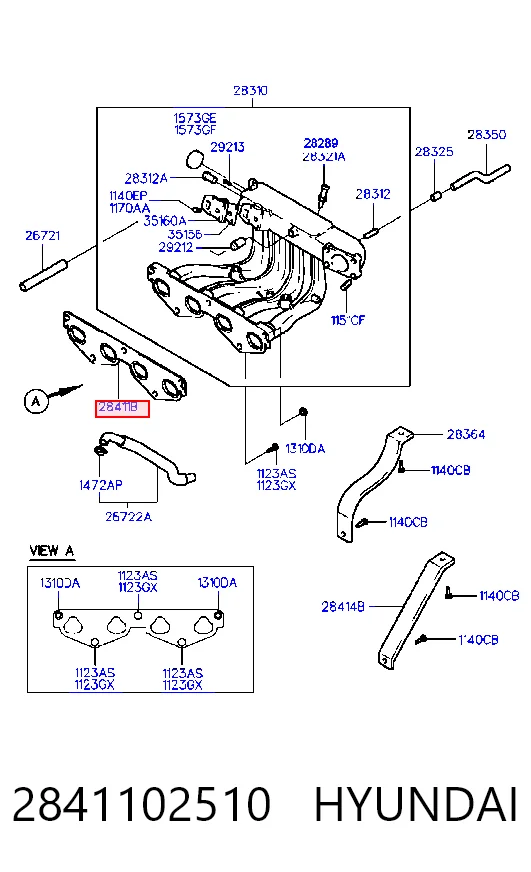 8704110 Kamoka Juego de juntas, colector de admisión