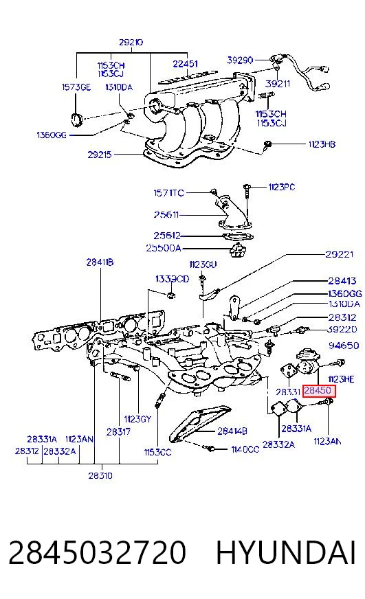 Comprar Válvula EGR de recirculación de gases Hyundai Sonata III Y-3 a bajo precio