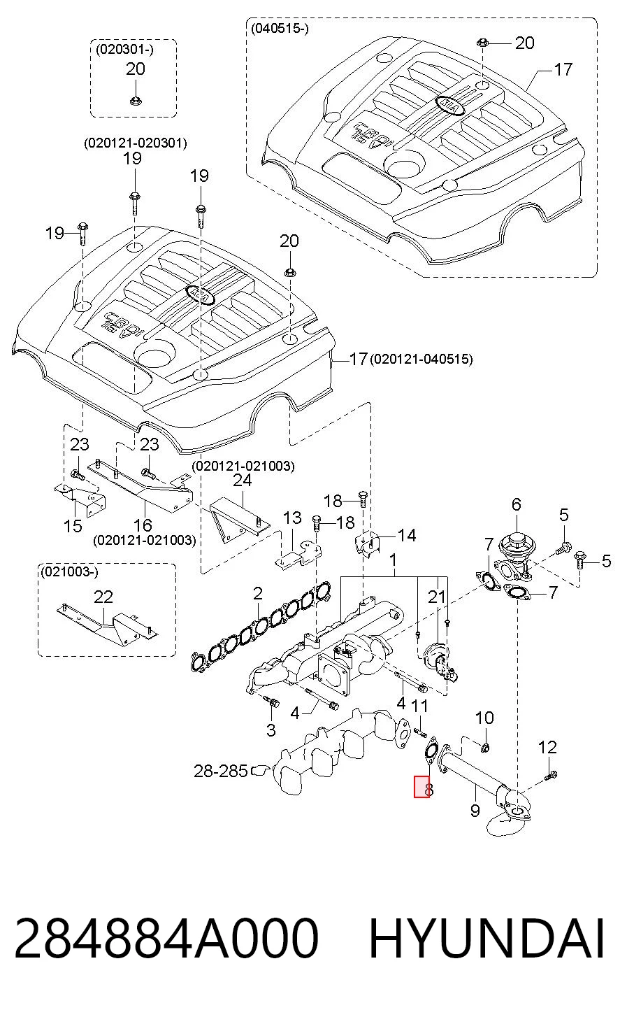 284884A000 Hyundai/Kia
