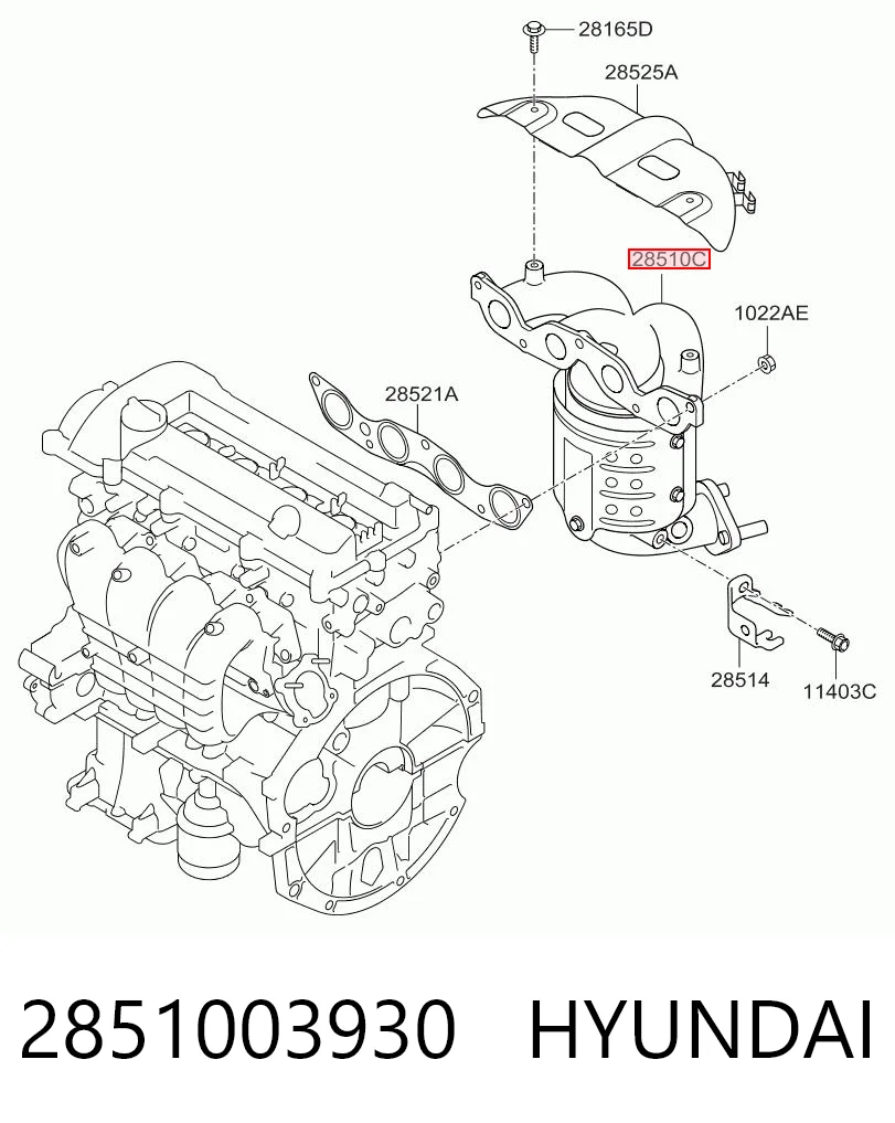 2851003930 Hyundai/Kia
