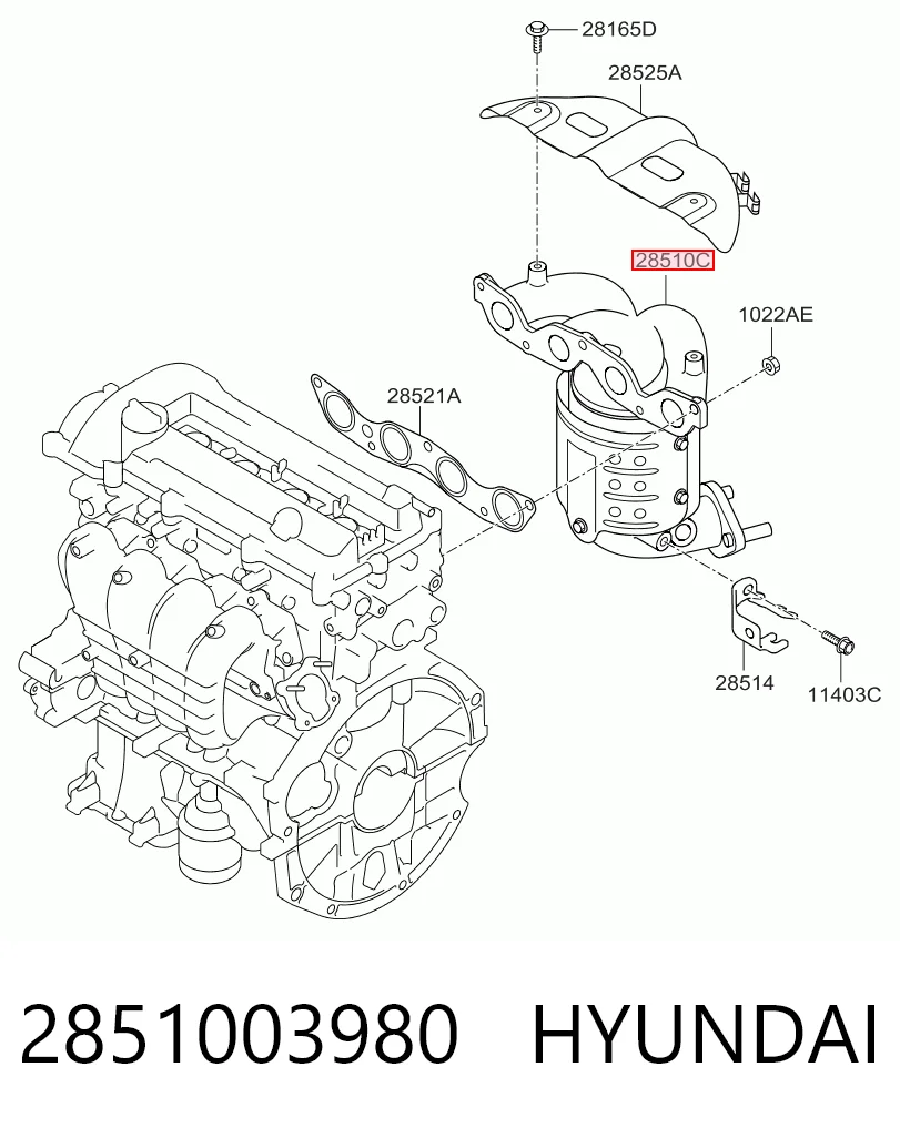 Catalizador KIA Rio 3