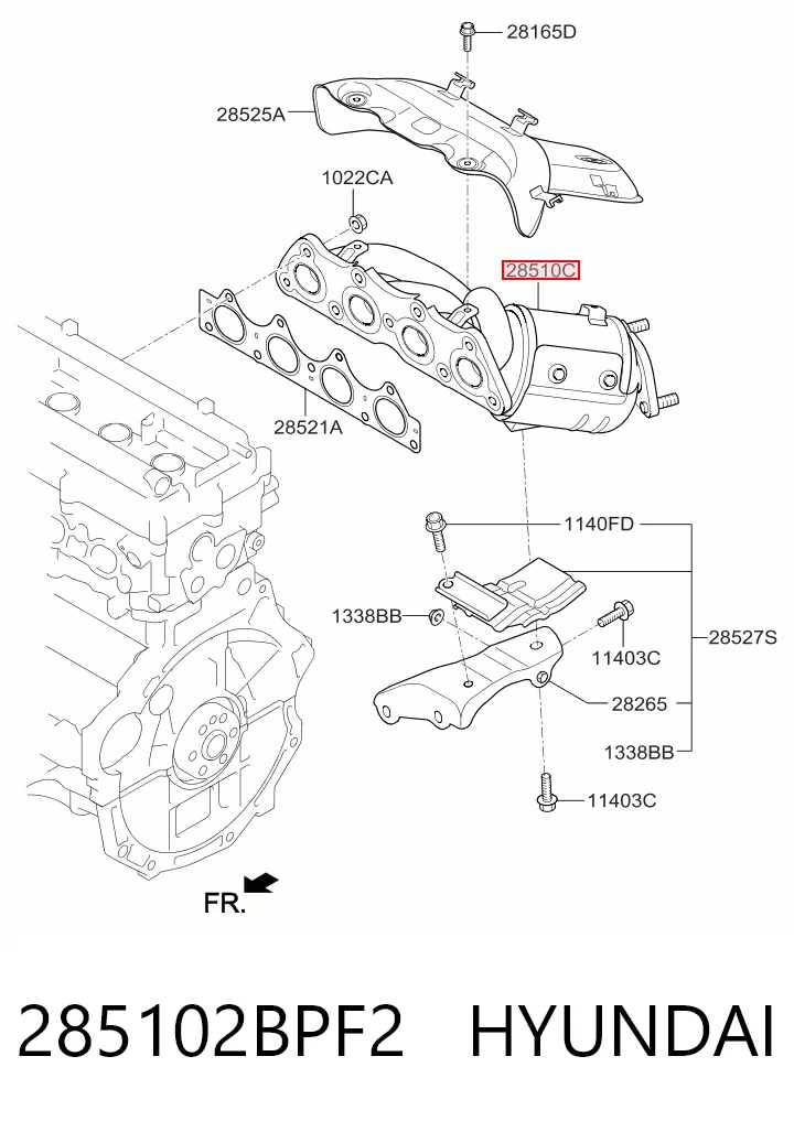 Convertidor catalítico para KIA Soul I (AM)