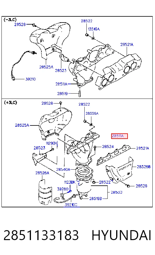 Comprar Colector de escape Hyundai Sonata III Y-3 a bajo precio