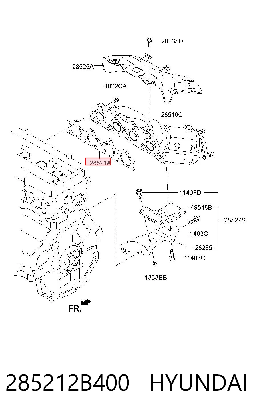 Comprar Junta colector escape KIA Rio IV FB, SC