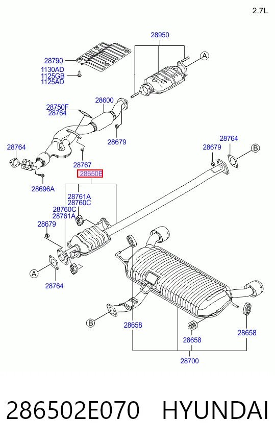 286502E070 Hyundai/Kia