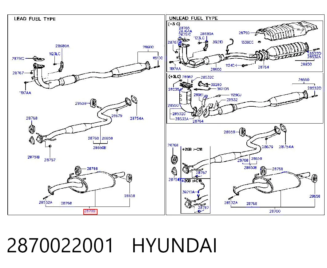  Silenciador trasero Hyundai Accent 1