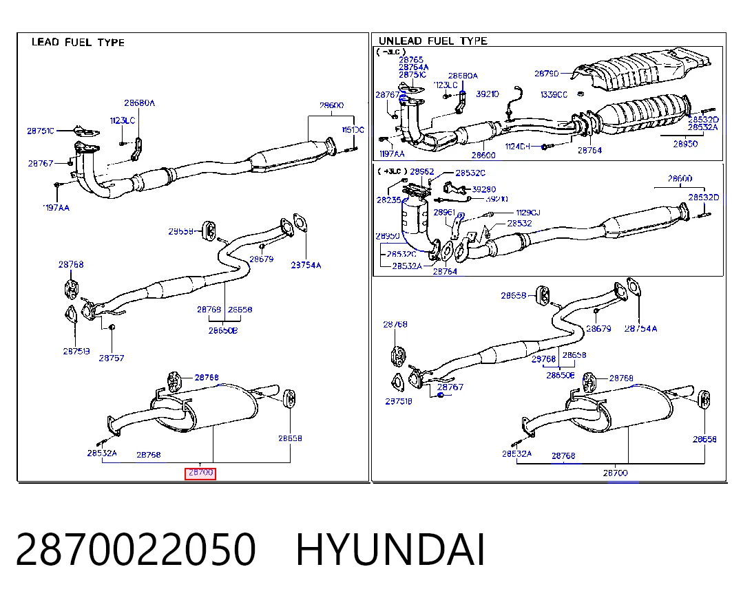Silencioso trasero Hyundai Accent I